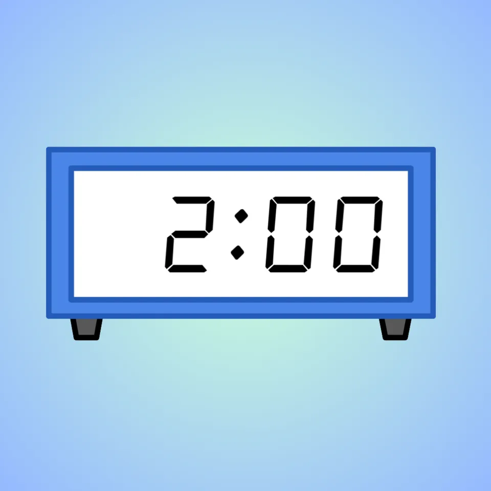 Digital Clocks: On the Hour
