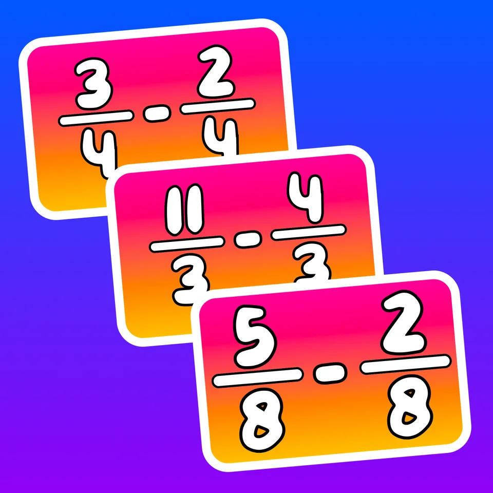 Subtracting Fractions Level 1