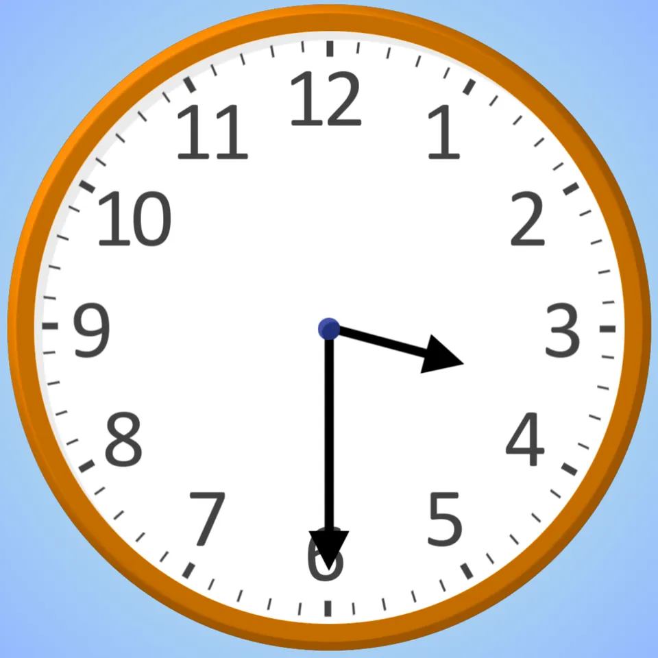 Analog Clocks: Half Hours