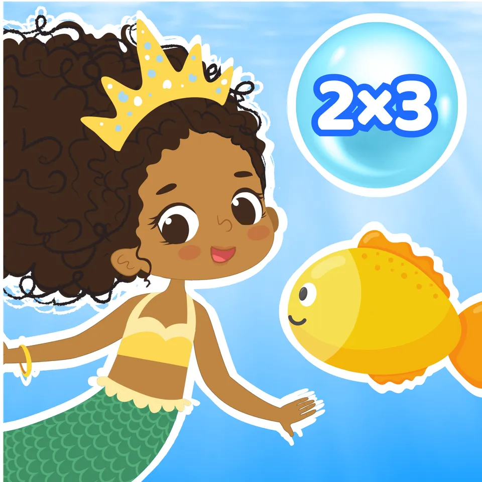 Mermaid Multiplication: Level 1