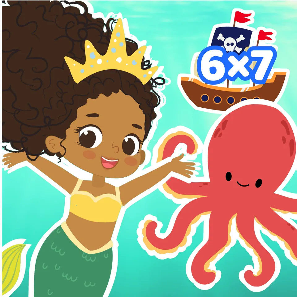 Mermaid Multiplication: Level 3