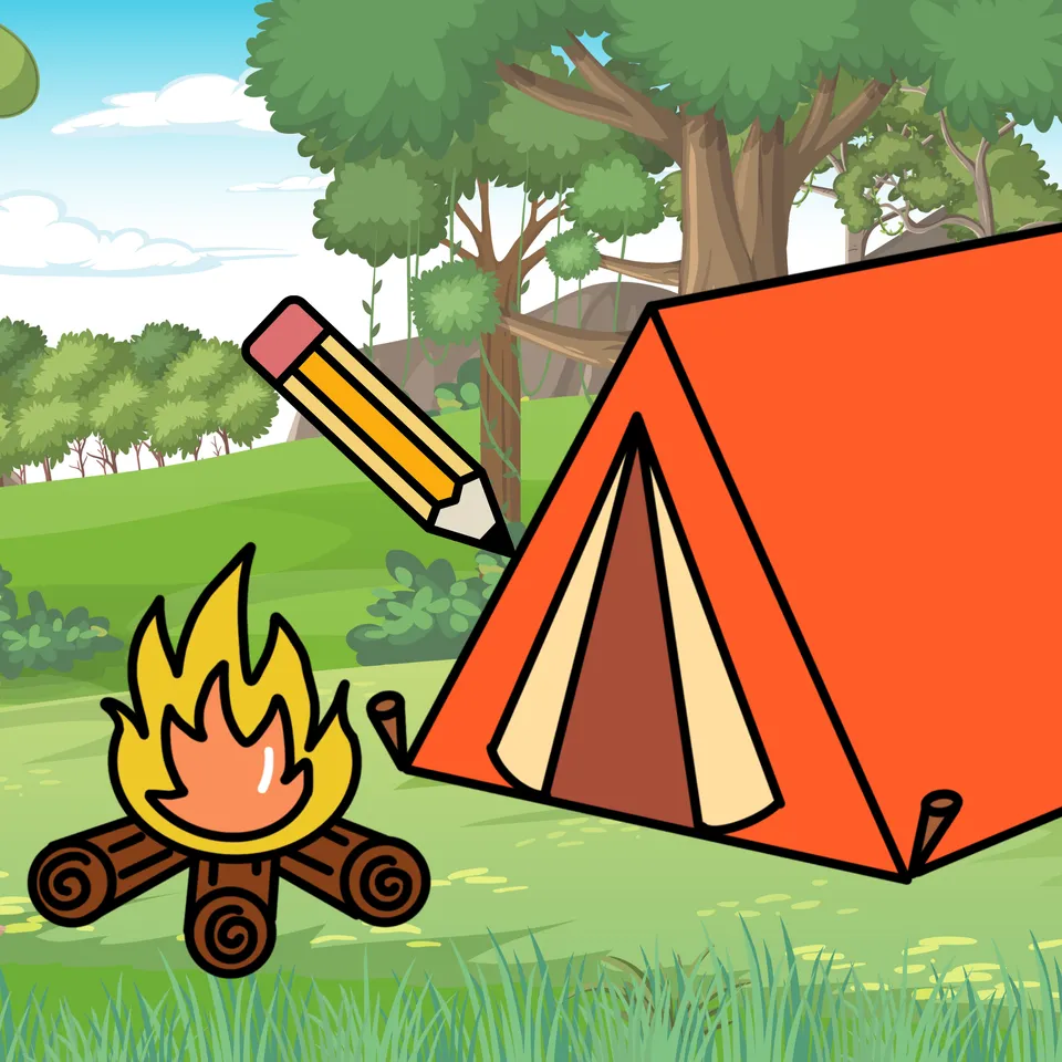 How to Draw: Campsite