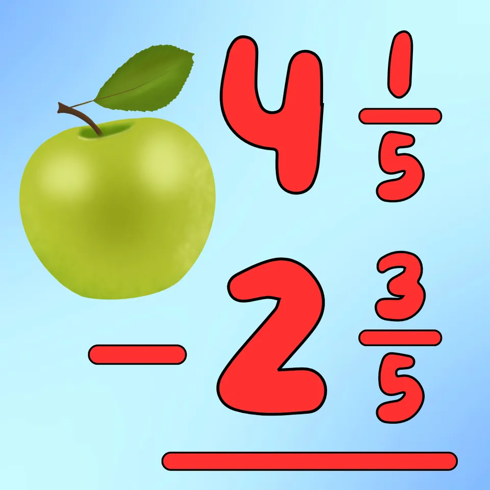 Subtracting Mixed Fractions