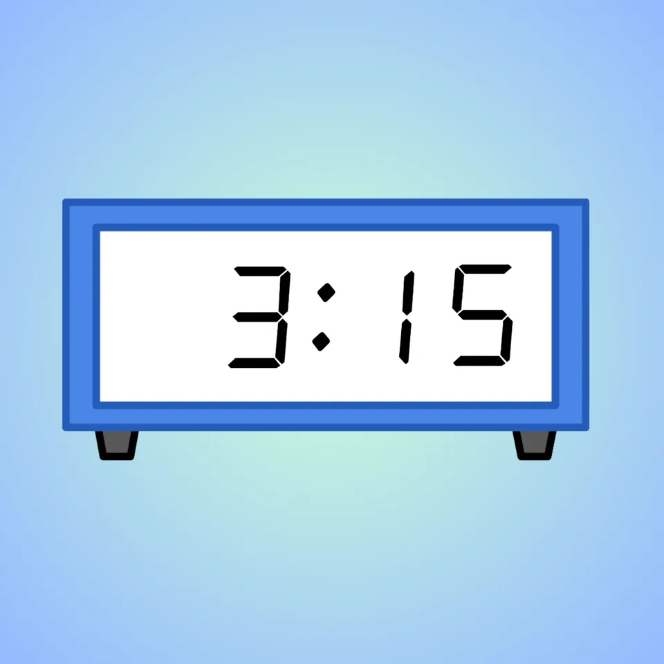 Digital Clocks: Quarter Hours