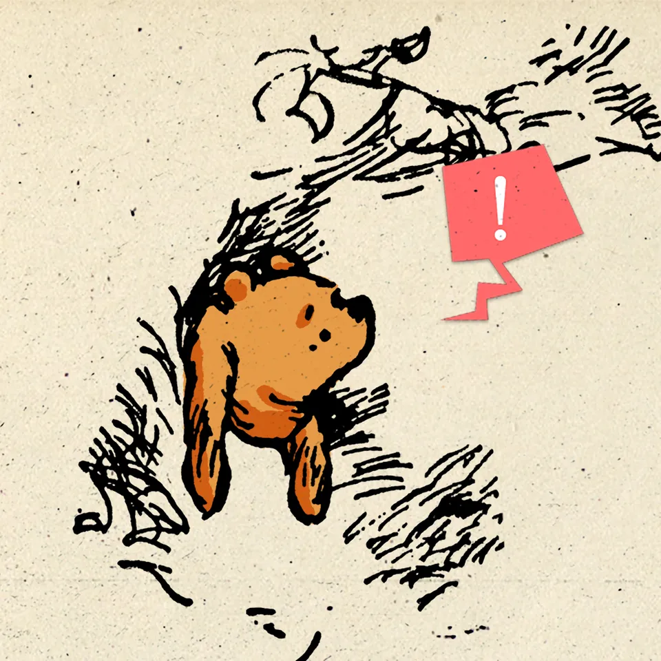 Winnie-the-Pooh Gets Stuck