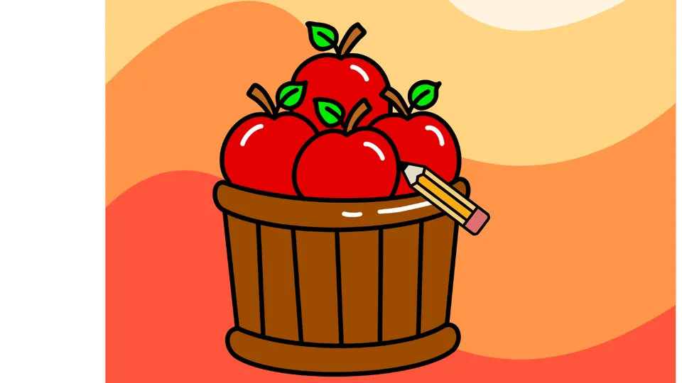 How to Draw: Apple Basket