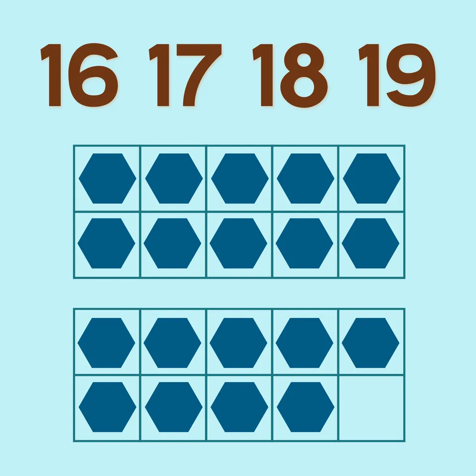 Number Sense: 16, 17, 18, and 19