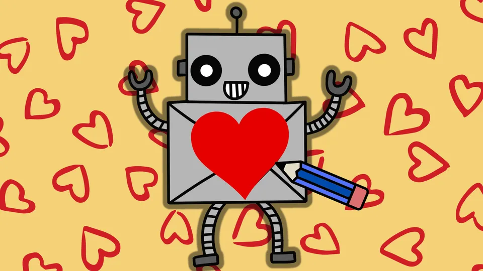 How to Draw: Heart Robot