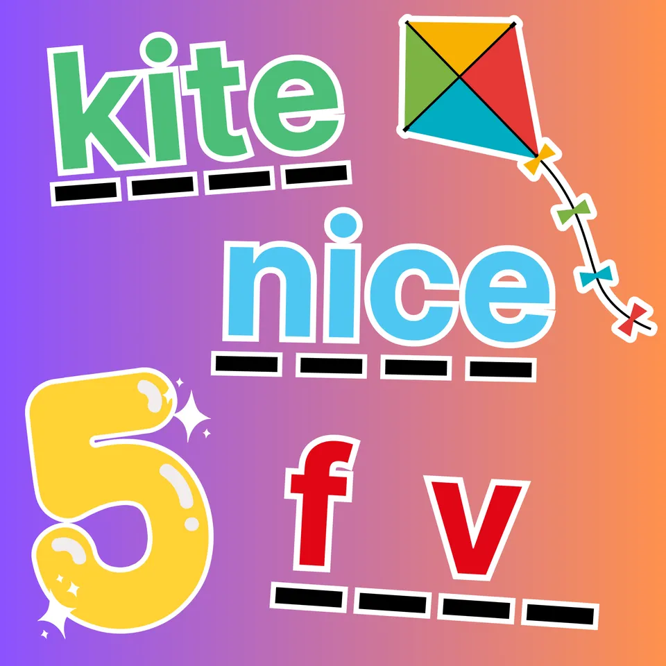 Learn to Spell: i_e words