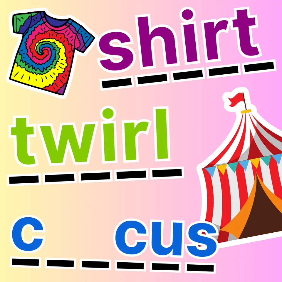 Learn to Spell: -ir words