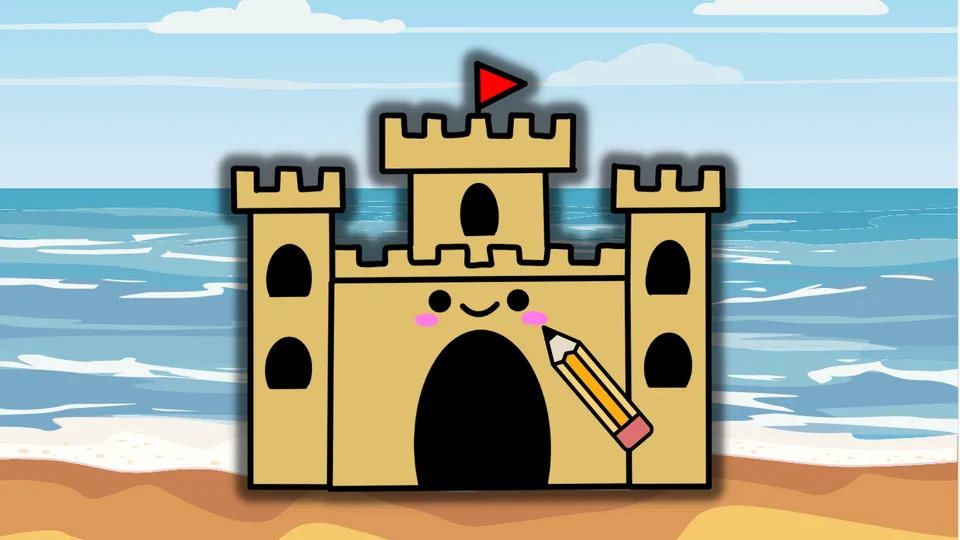 How to Draw: Sandcastle