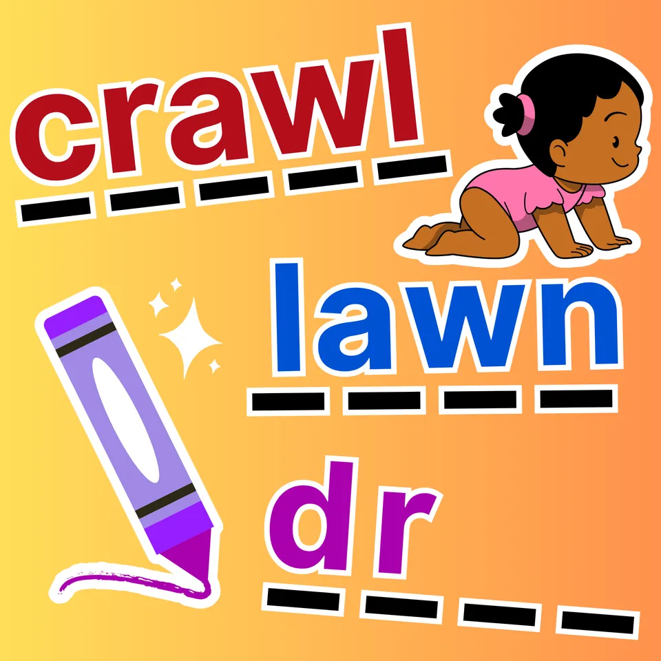 Learn to Spell: -aw words