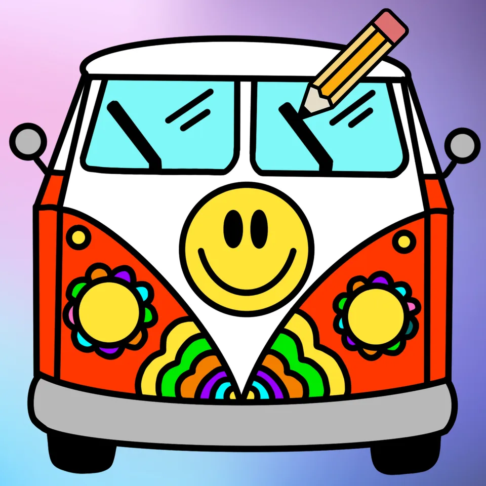 How to Draw: Hippie Bus